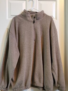 croft & barrow Men's Zip-Up Fleece Sweater - Taupe